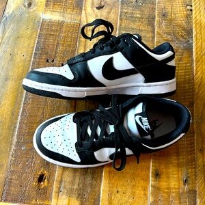 Like-New Nike Panda Dunk Low, Size 7